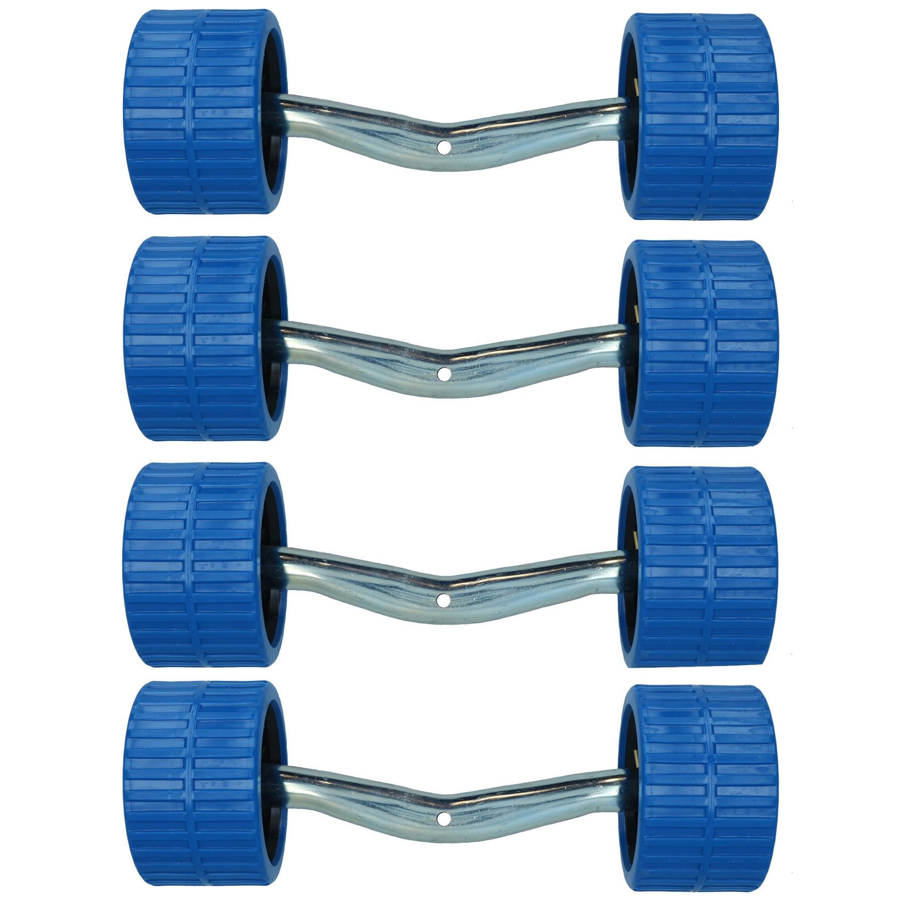 Cranked Boat Roller Wing Bracket & Non Marking Rollers Dumbbell Trailer