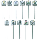 Herb Signs Markers Labels Cast Iron Plant Plaque Garden Yard Allotment