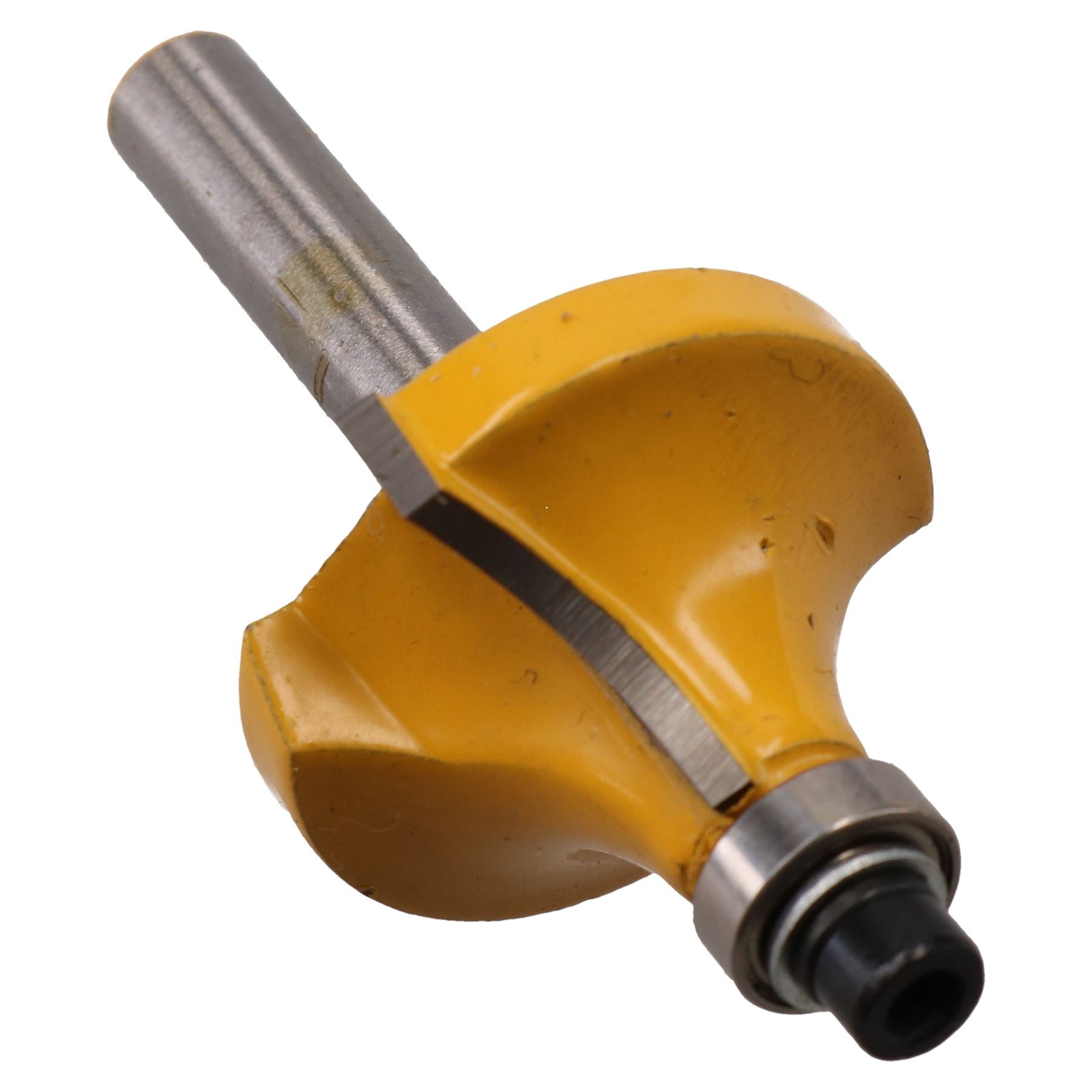 TCT Round Over Router Bit Bearing Guided Cutter 28.6mm D 9.5mm R 1/4 Shank