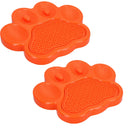 2PK Orange Paw Interactive Dog Slow Feeder & Lick Mat Dog Food Accessories