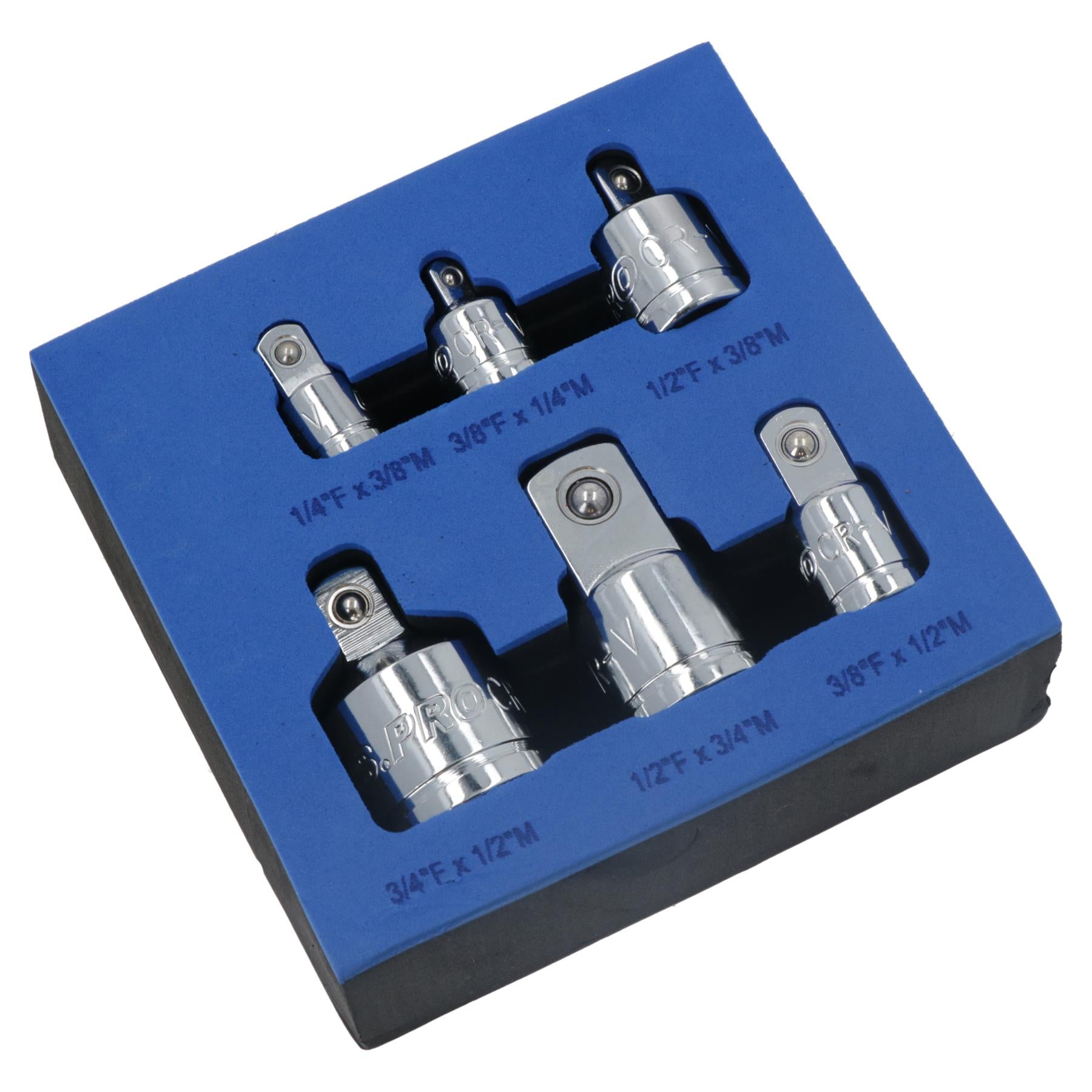 6pc Socket Reducer Adapter Adaptor Step Up Step Down Socket Converter Set