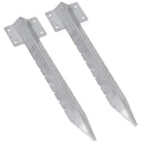 Garden Single Sleeper Straight Support Spike Stake Stainless Steel 440mm