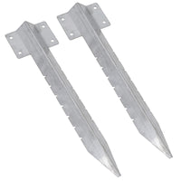 Garden Single Sleeper Straight Support Spike Stake Stainless Steel 440mm
