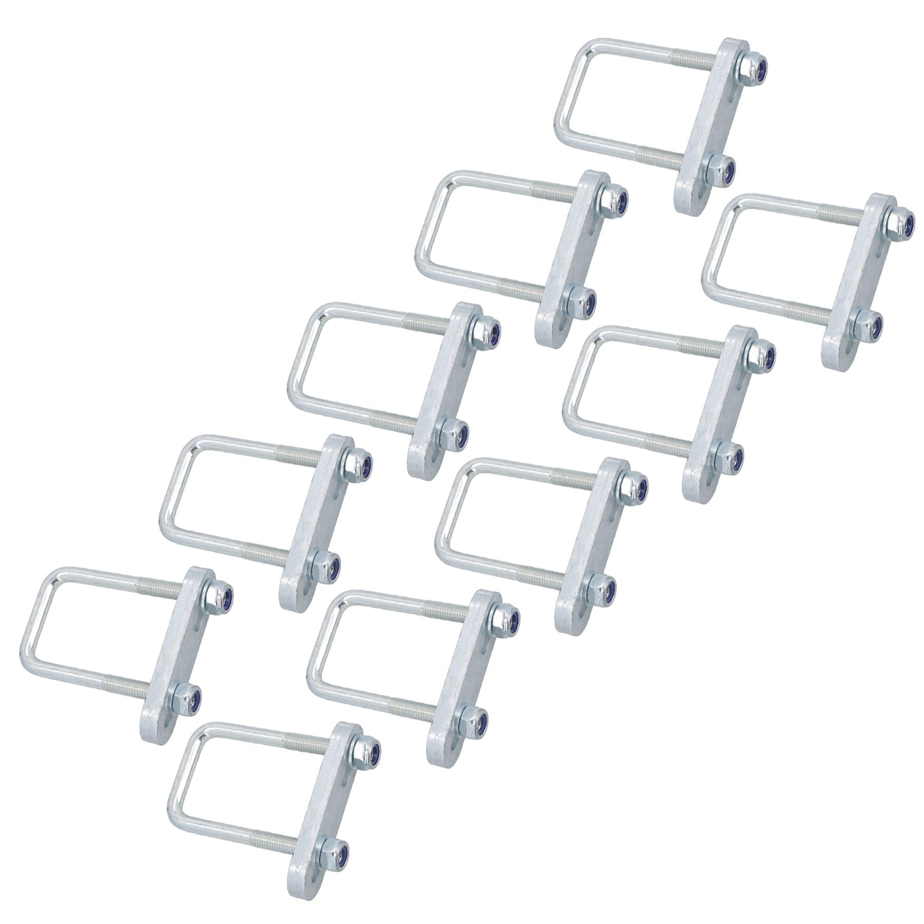 M10 U-Bolt 48mm x 100mm with Plate High Tensile for Boat Trailers