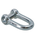Galvanised D Shackle 6mm with Countersunk Pin Chain Link Chandlery