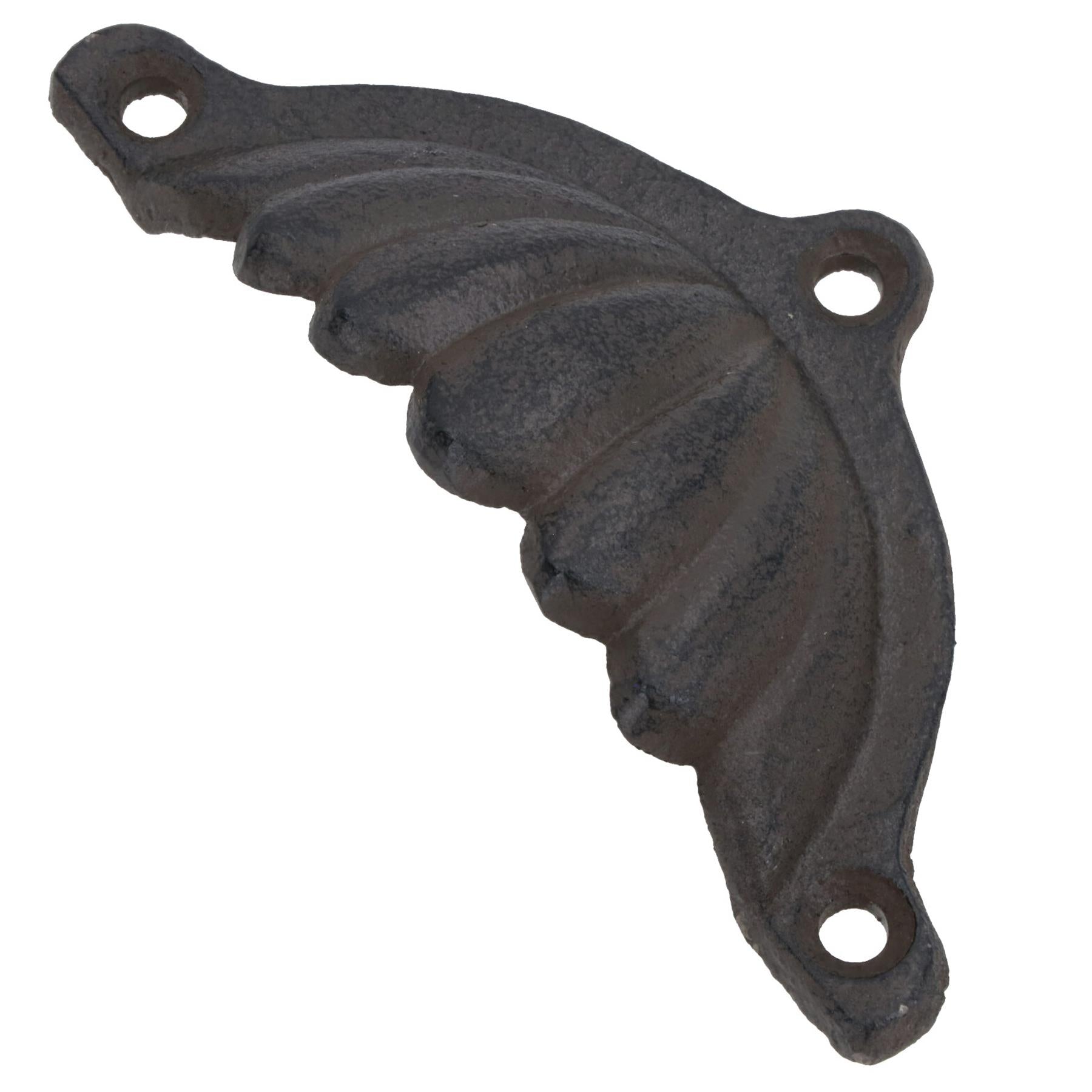 Furniture Door Pull Handle Cast Iron Cupboard Drawer Chest Shell Cup Clam