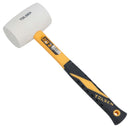 32oz White Rubber Mallet With Fibreglass Handle Hammer Non Marking Head