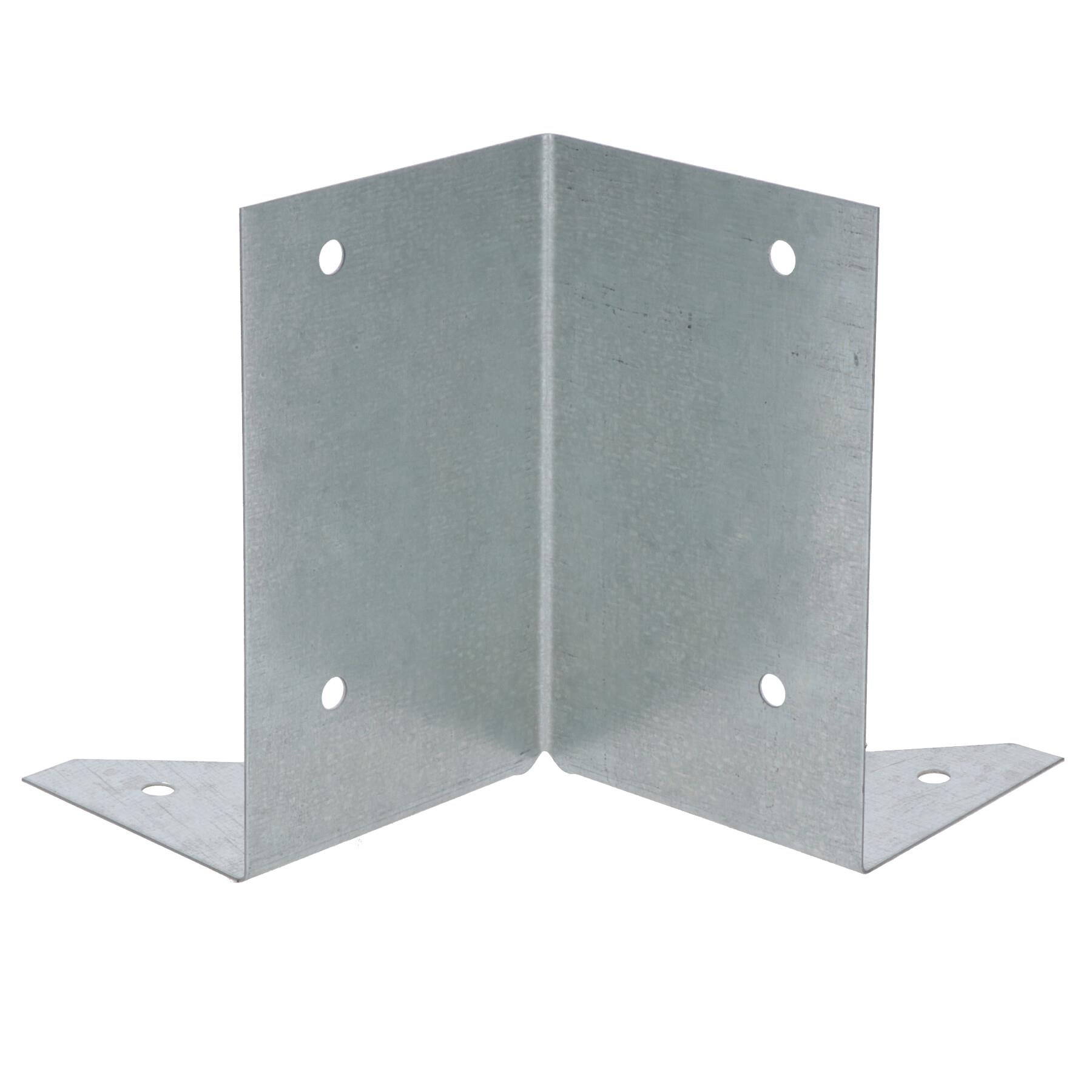 Arris Rail Bracket Fence Post Support Galvanised 100mm, 225mm or 300mm