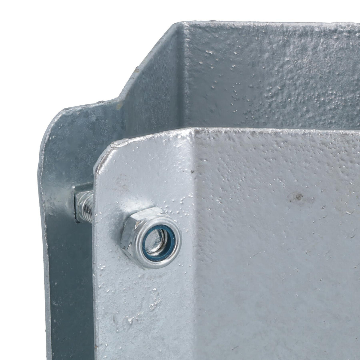 Fence Post Bolt Down Shoe Holder Support Clamp Galvanised 100 x 100mm