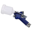 Mini Spray Gun / Gravity Feed HVLP Touch Up Gun 0.8mm Nozzle 100ml Pot