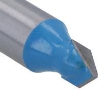 TCT V Groove Router Cutter Cutting Bit 9.5mm D 90 Degree Angle 1/2" Shank