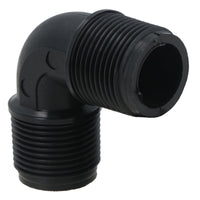 Polypropylene PP 3/4in BSP Male x Male Threaded 90° Elbow Connector