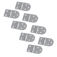 Polished Door Oval Hinge Stainless Steel 40mm x 75mm 316 Marine Cabin