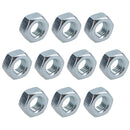 M8 x 1.25mm Hex Full Nut Fastener Hexagonal Metric Nuts Grade 8 Zinc Plated