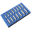 Douilles hexagonales simples à six pans profonds métriques 1/2" Rail 15 pièces 10 - 24 mm Bergen