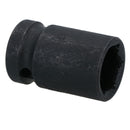 17mm 1/2in. Drive Shallow Metric Impact Impacted Socket 6 Sided Single Hex