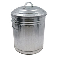 15L Galvanised Midi Bin Stainless Steel Kitchen Bathroom House Rubbish Dustbin