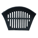 Grille de foyer de 12 po pour bûches de charbon en fonte de cheminée de 14 po, panier avant ouvert noir