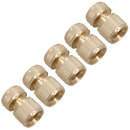 Brass Hose End Connector For 1/2in Garden Pipe Quick Release For Taps / Sprayers