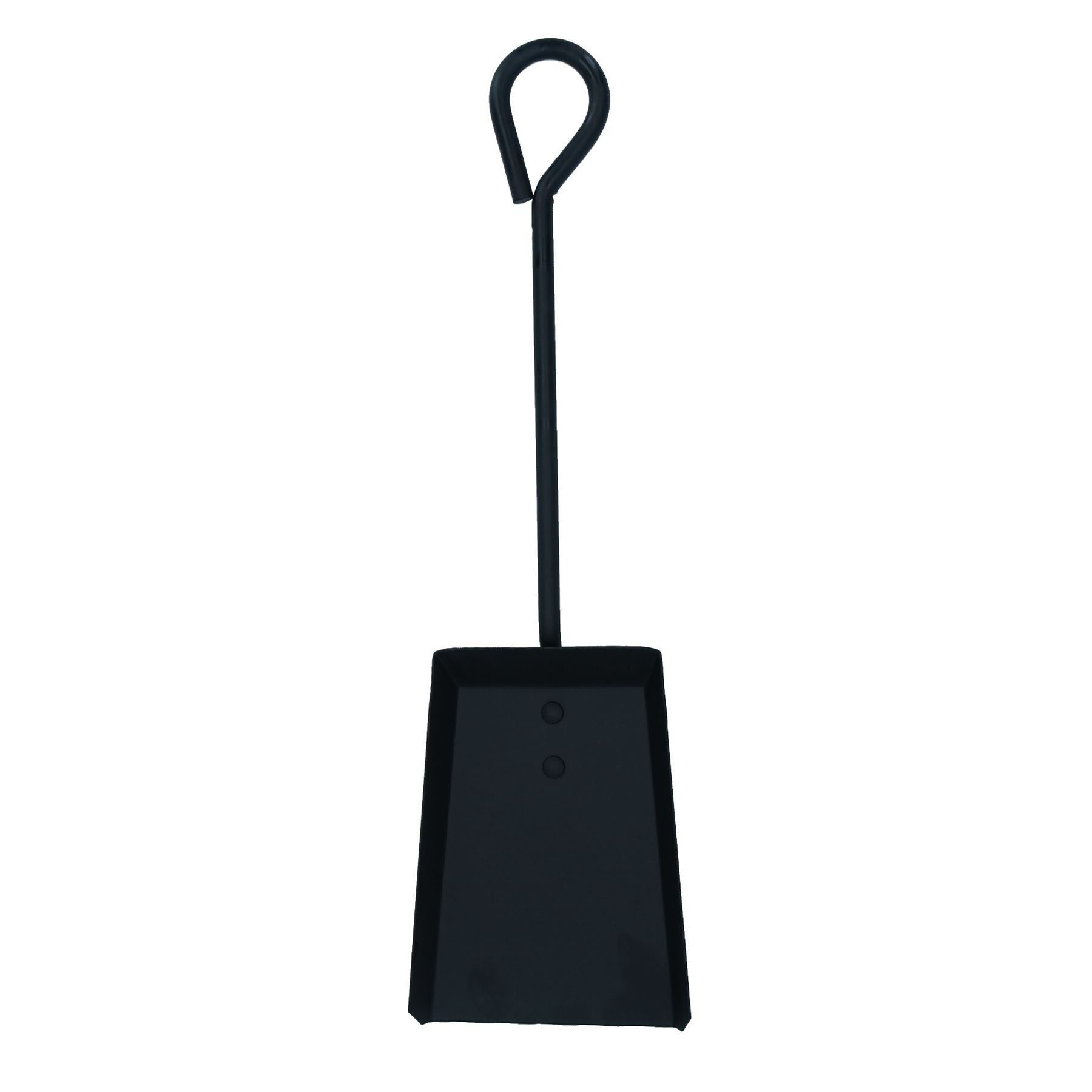 Pelle à boucle supérieure de 18 po pour feu de charbon de bois et poêle à bûches en acier noir 450 mm