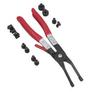 45 Degree Angled Interchangeable Hose Clamp Plier Ring Type / Flat Band Set