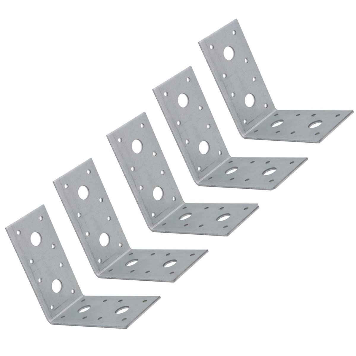 Timber Joist Angle Bracket Fastening Plate Galvanised Steel 100 x 100 x 50mm