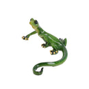 Green Speckled Gecko Lizard Resin Wall Shed Sculpture Statue House Medium