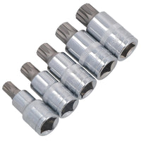 Douilles carrées triples inviolables à entraînement mâle cannelé 1/2" M10 - M18