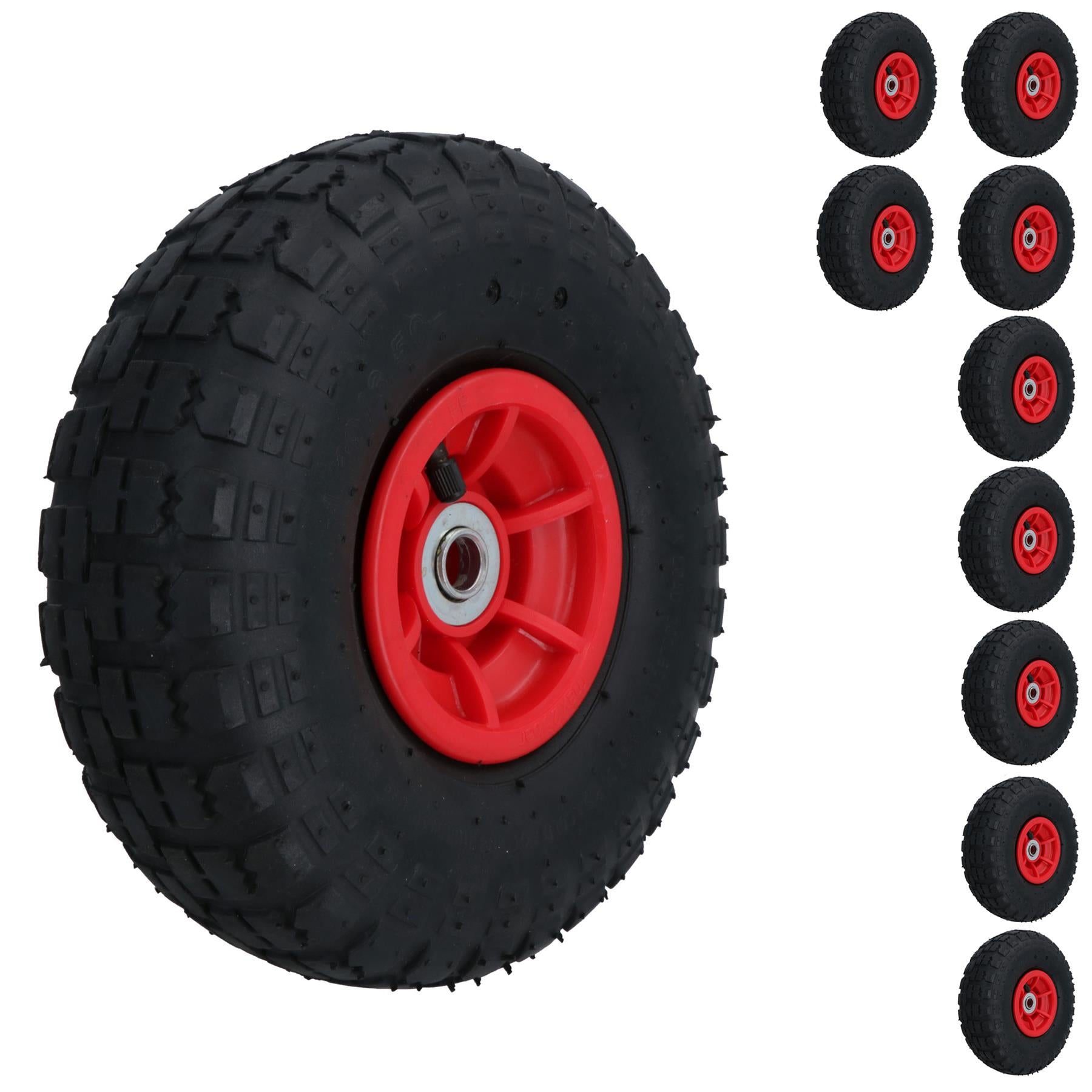 10 Inch Pneumatic Sack Truck Wheel and Tyre Garden Carts 16mm Bore