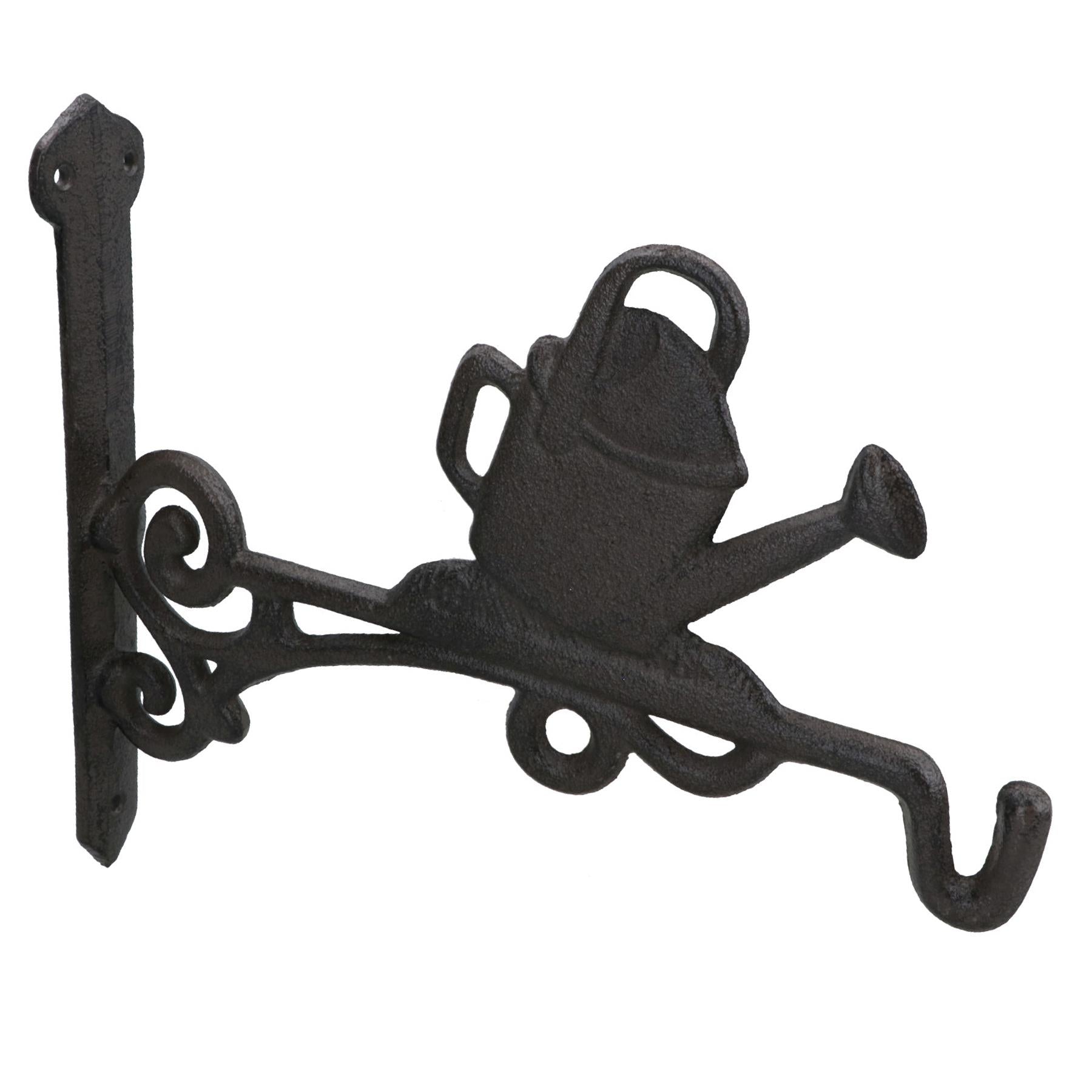 Watering Can Basket Flower Hook / Hanger Cast Iron Door Wall House Garden