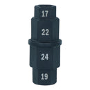Motorrad/Fahrrad Vorderrad Spindel Adapter Werkzeug Sechskantschlüssel 17, 19, 22 und 24mm