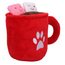 Cadeau de Noël pour chien Tasse à café Mellow Coco Jouet en peluche grinçant festif