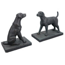 Dog Bookends Labrador Ornament Figurine Cast Iron Book Ends Stand Holder