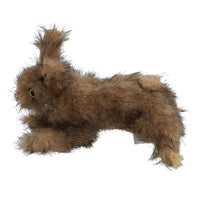 Petit lapin brun en peluche douce avec couineur pour chiot classique