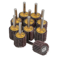 25mm 40 Grit Abrasive Flap Wheel Discs Sanding Rust Removal 6mm Shank