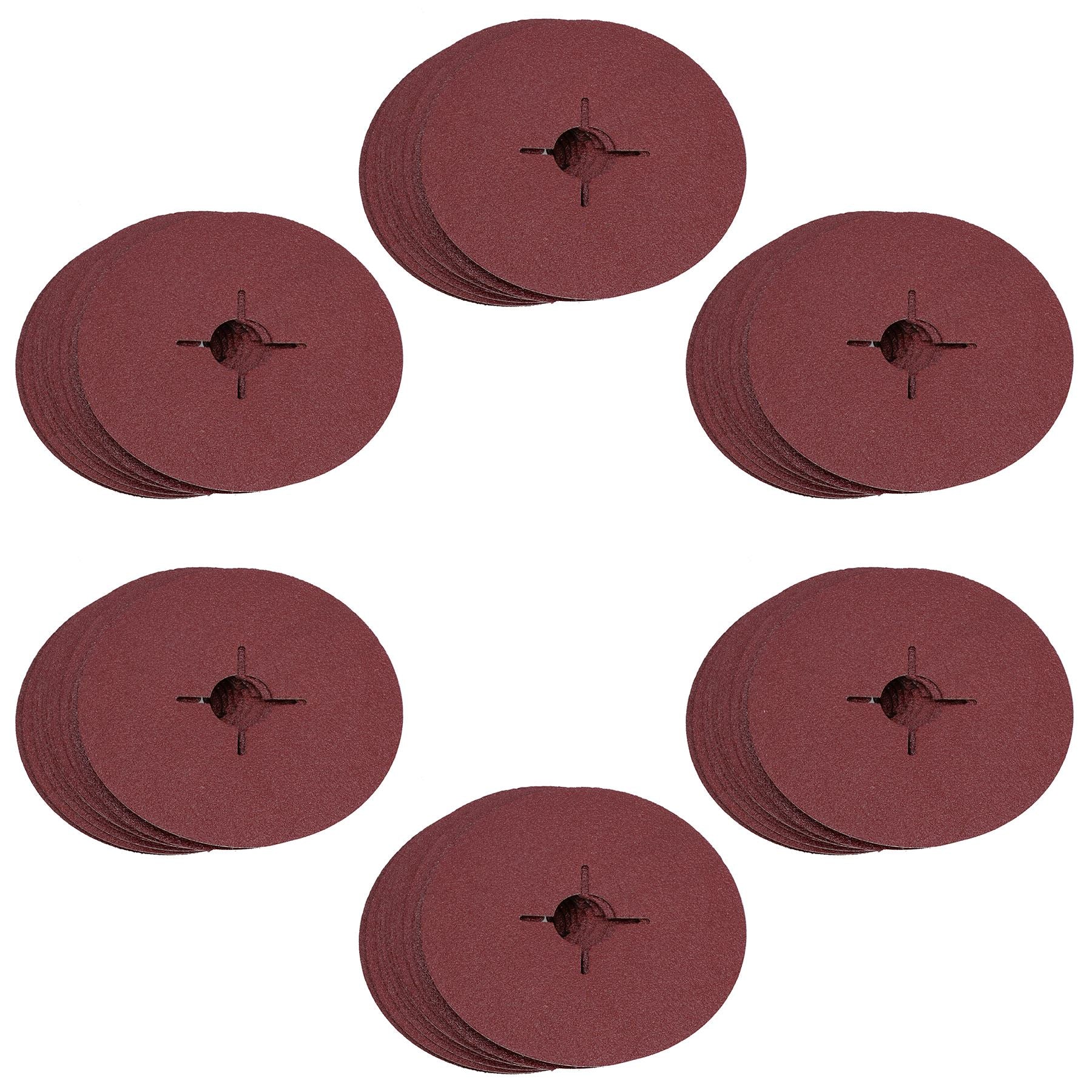 115mm Fibre Sanding Discs 60 Grit Medium Disc For 4-1/2” Backing Pad