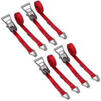 Sangle à cliquet en acier inoxydable pour remorque de bateau 3,7 m 25 mm Crochet à griffe de qualité marine