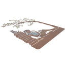 Girl Reading Wall Art Metal Silhouette Garden Home Fence Decoration House