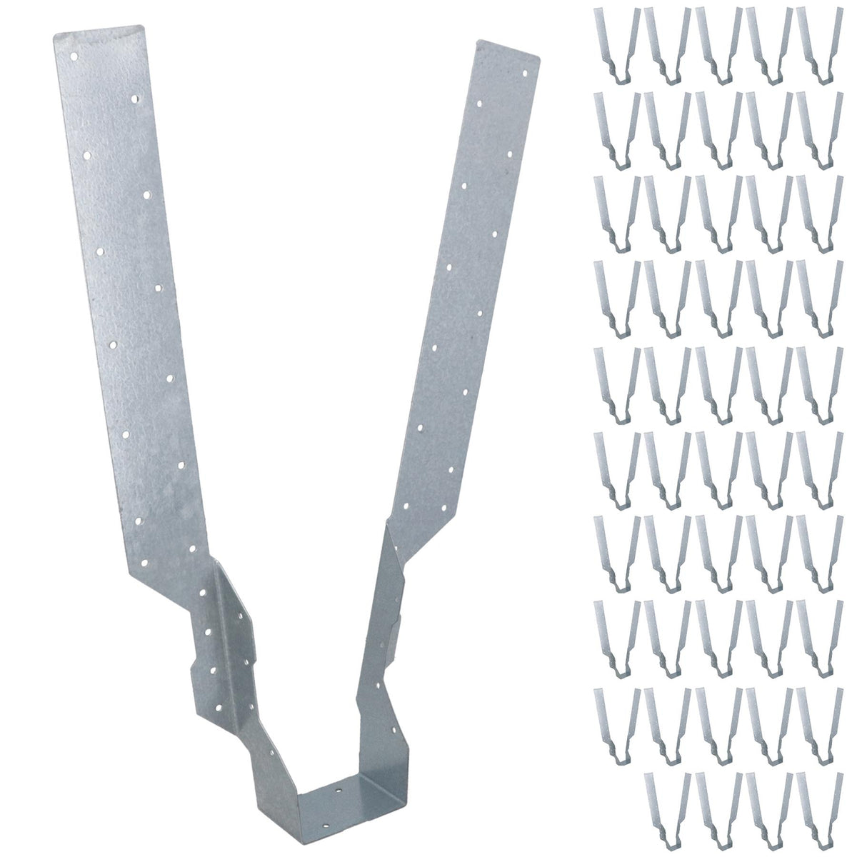 Long Leg Joist Hanger Or I-Beam Fastener Fixing Support Galv 75mm Wide