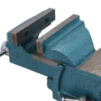 4 Inch Heavy Duty Bench Vice With Swivel Base + Anvil Workshop Clamp Cast Iron