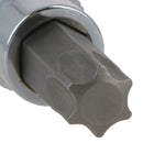 T55 Male Torx Bit Star Socket 3/8" Drive Standard Internal Chrome Vanadium Steel