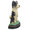 Border Collie Sheep Dog Door Stop Cast Iron Wedge Doorstop House Home Shed