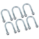 M8 Round Bend U Bolt 34mm x 64mm Width x Length Pipe Clamp Fixing