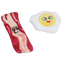 Dog Puppy Gift Fry Up Novelty Food Themed Soft Plush Squeaky Play Toy Present