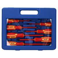 VDE Insulated Electricians Electrical Screwdriver Set Pozi and Flat Headed 7pc