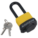 40mm Waterproof Padlock Weather Resistant Shed Gate 3 Keys Shank 53mm