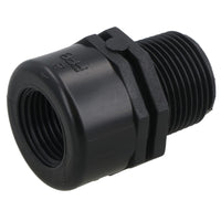 Polypropylene PP Threaded Reducing Socket Male – Female 3/4in – 1/2in BSP