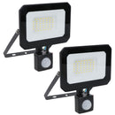 30 Watt LED Mini Floodlight With Sensor Lighting 2400 Lumens IP65 + Bracket