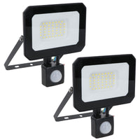 30 Watt LED Mini Floodlight With Sensor Lighting 2400 Lumens IP65 + Bracket