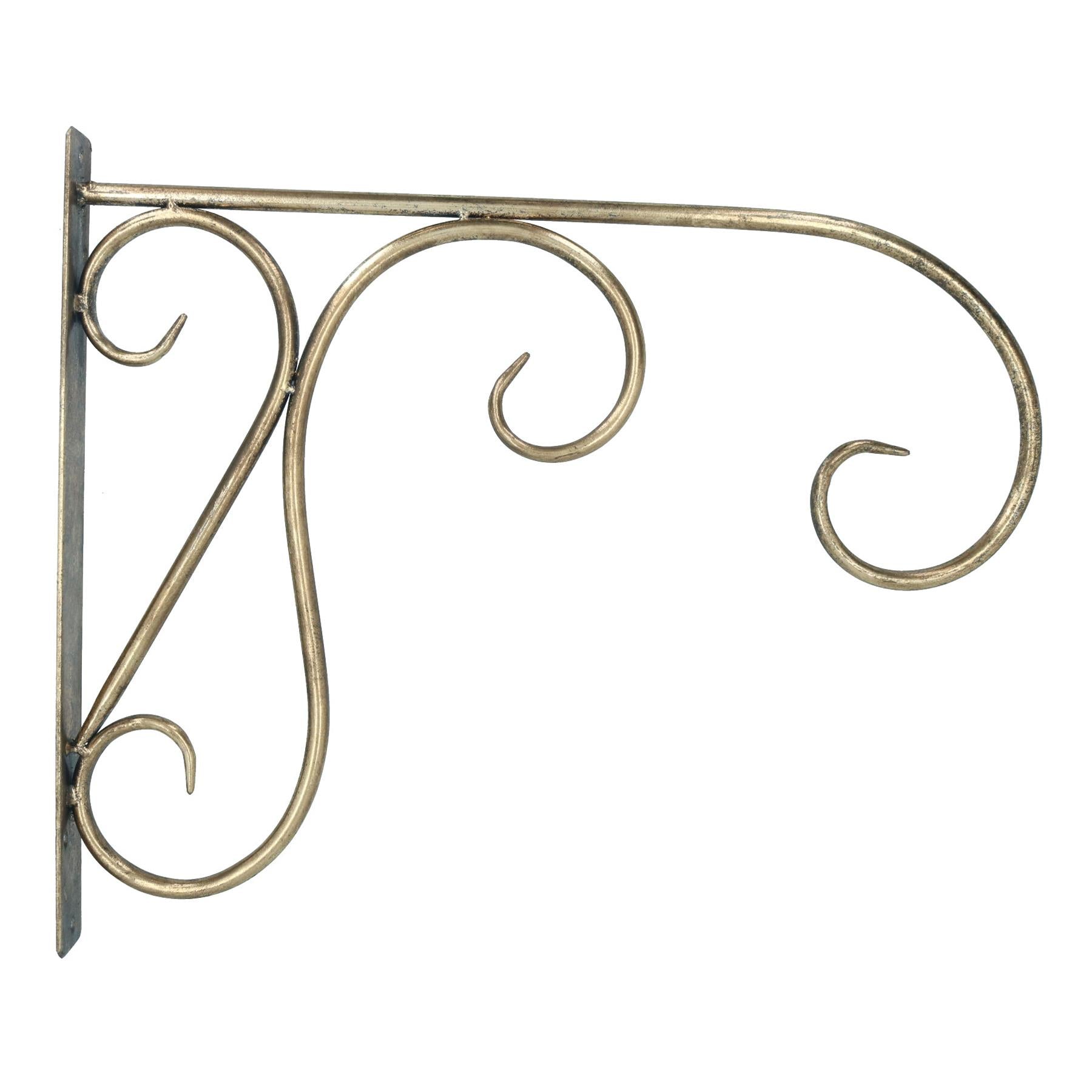 Scroll Basket Flower Hook / Hanger Bracket Metal Door Wall House Garden Yard